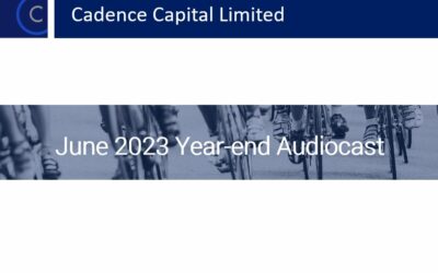 Cadence Capital Limited June 2023 Year End Audiocast